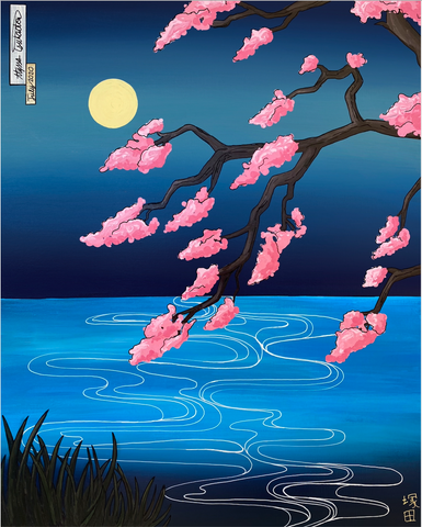 Sakura Water #2 Original : (16"x20")