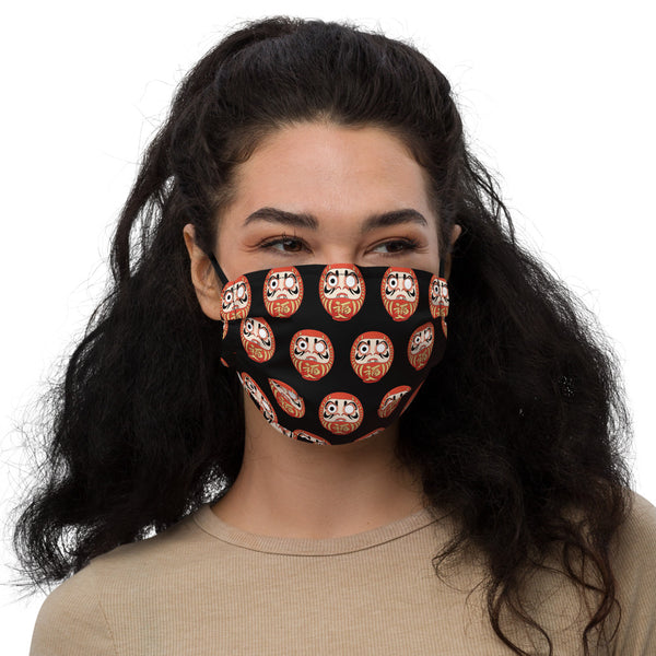 Daruma (black) Face Mask