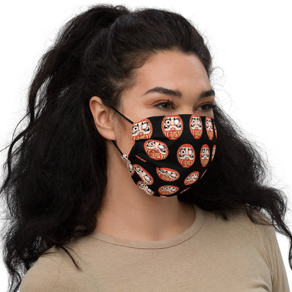Daruma (black) Face Mask