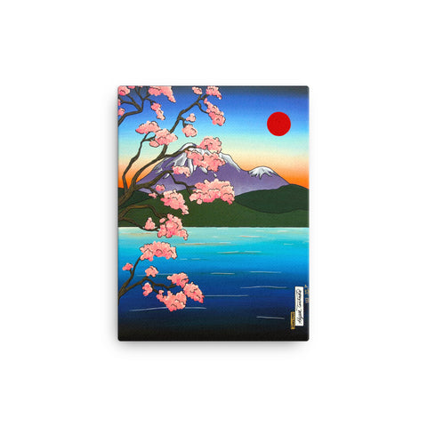 Sakura Water #1 Canvas Print : (12"x16"-18"x24")