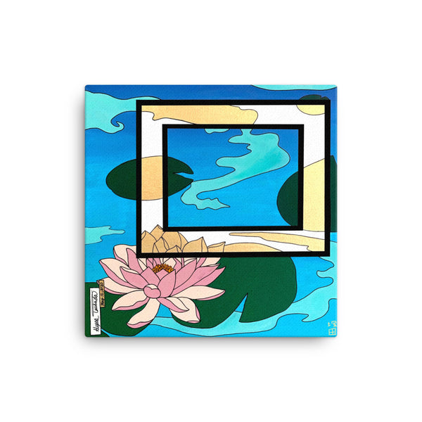 Lotus #1 Canvas Print : (12"x12"-16"x16")