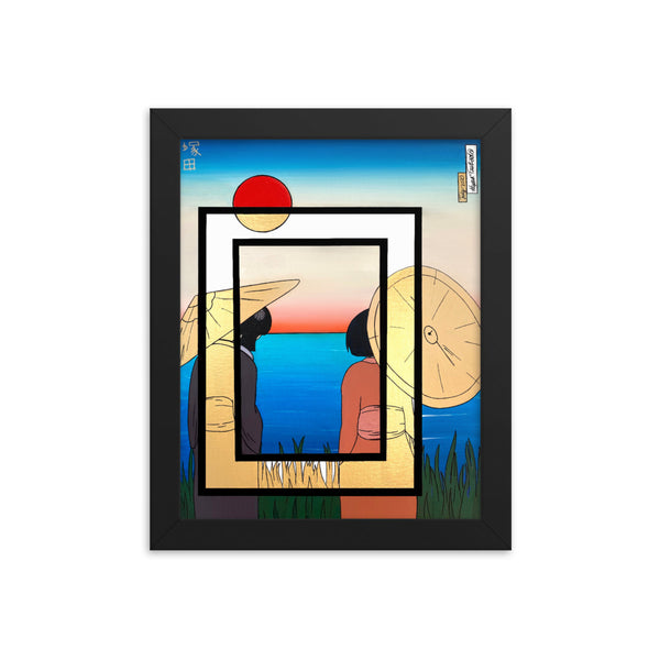 Geisha #1 Framed Print : (8"x10"-18"x24")