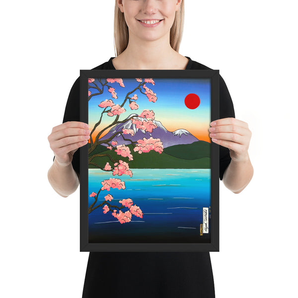 Sakura Water #1 Framed Print : (8"x10"-16"x20")