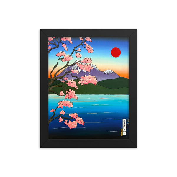 Sakura Water #1 Framed Print : (8"x10"-16"x20")