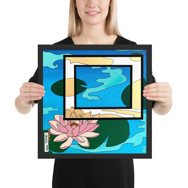 Lotus #1 Framed Print : (10"x10"-18"x18")