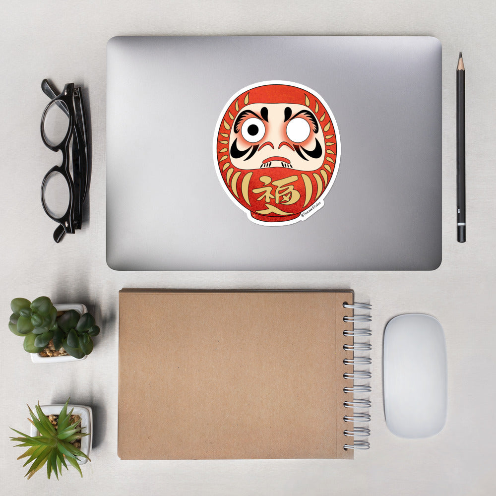 Japanese Daruma Doll Sticker 